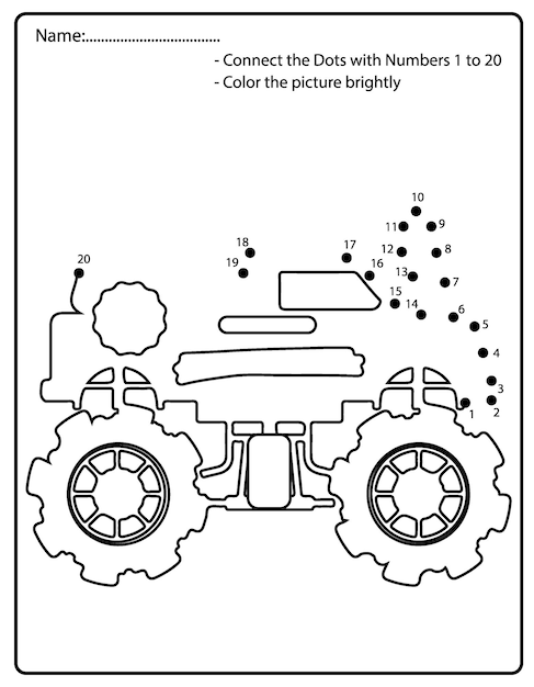 160+ Monster Truck Coloring Pages FREE Printable 89