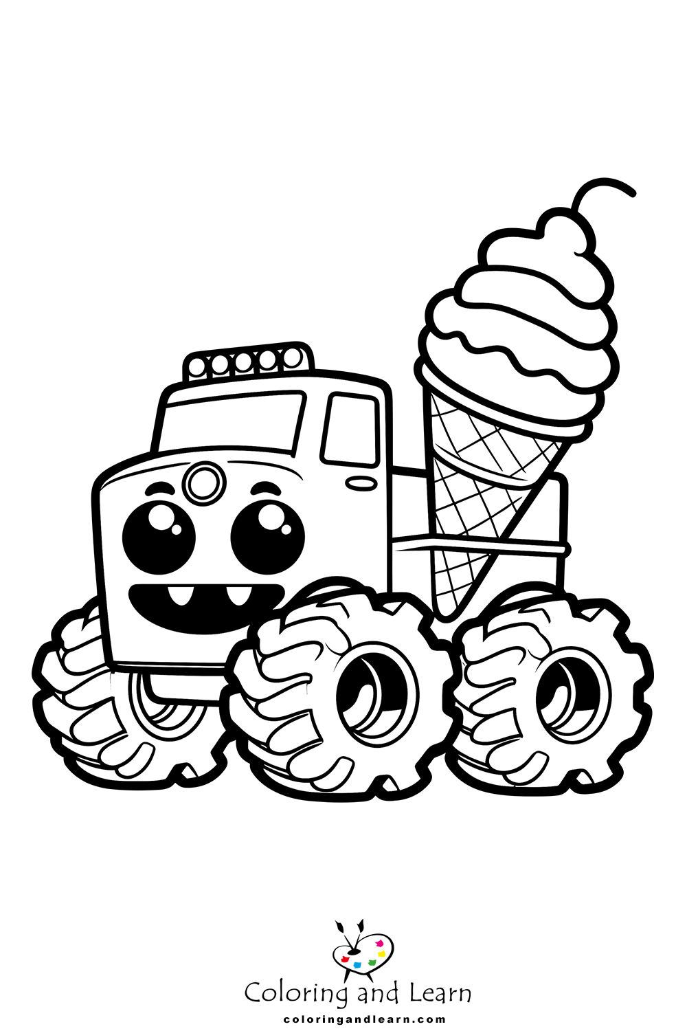 160+ Monster Truck Coloring Pages FREE Printable 91