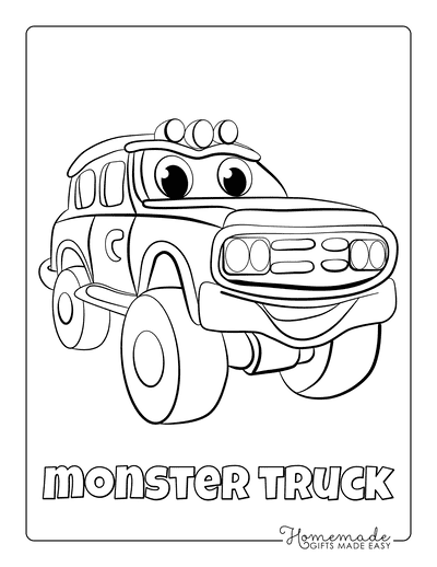 160+ Monster Truck Coloring Pages FREE Printable 92