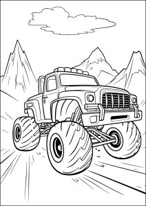 160+ Monster Truck Coloring Pages FREE Printable 93