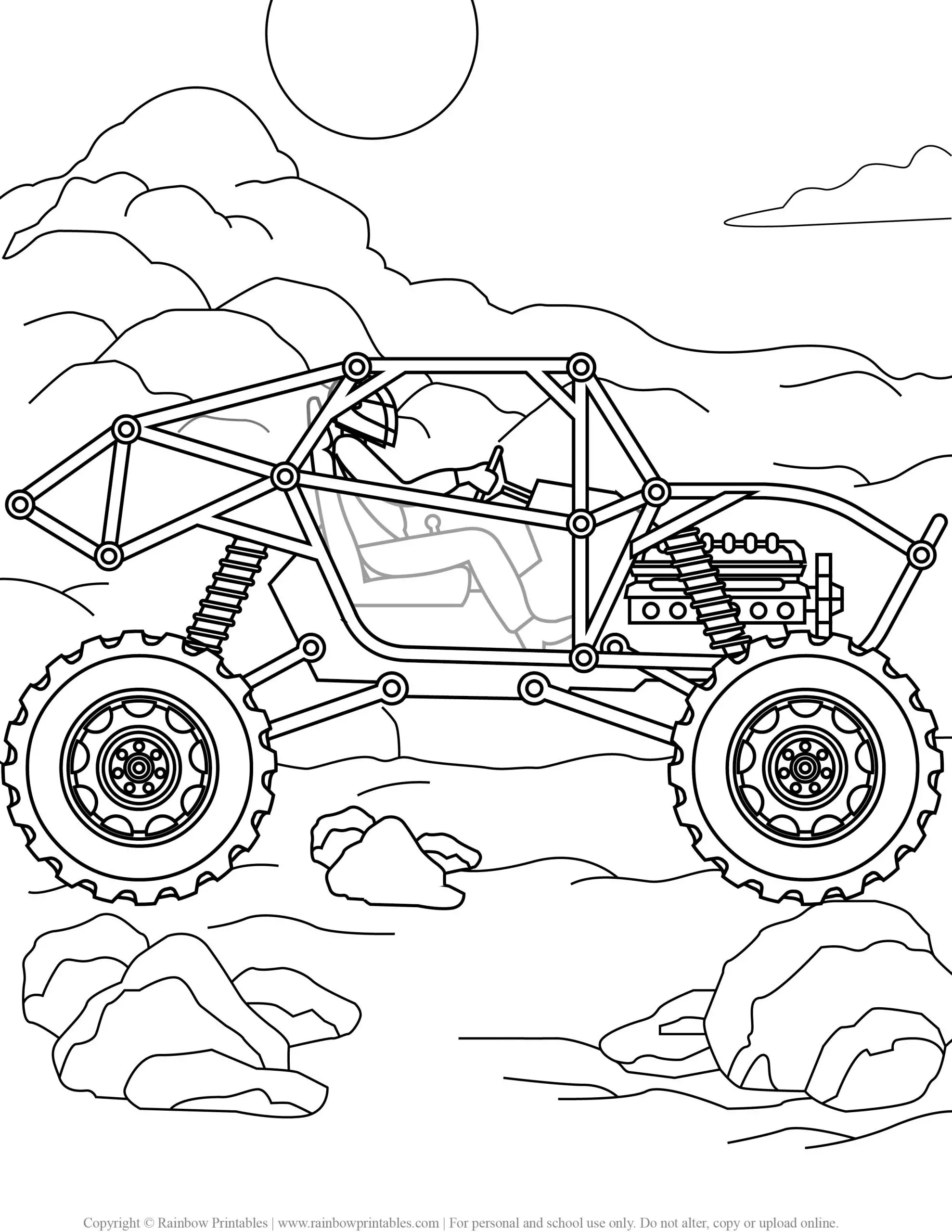 160+ Monster Truck Coloring Pages FREE Printable 97