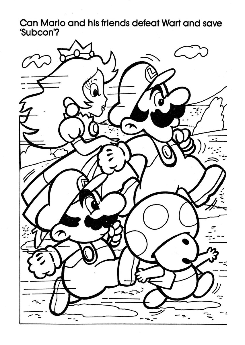 176 Mario Color Page Ideas: Super Mario Coloring Fun 105