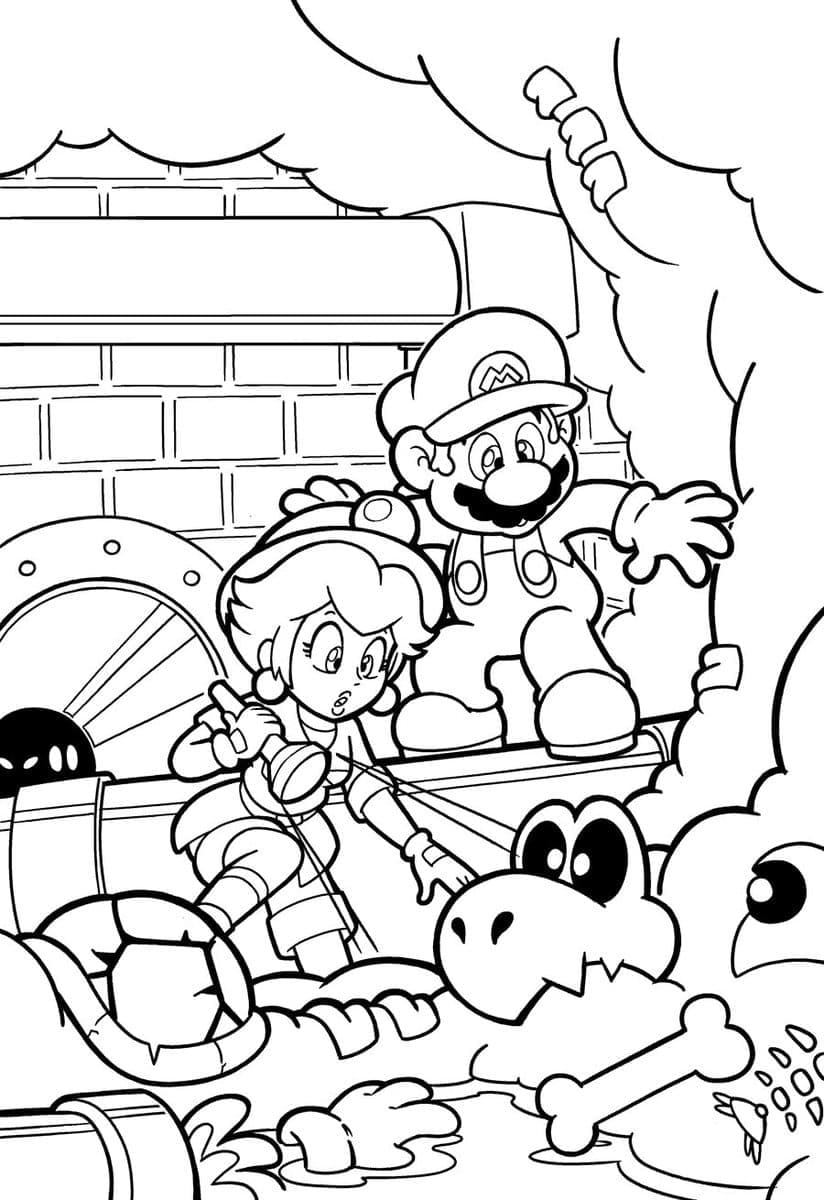 176 Mario Color Page Ideas: Super Mario Coloring Fun 112