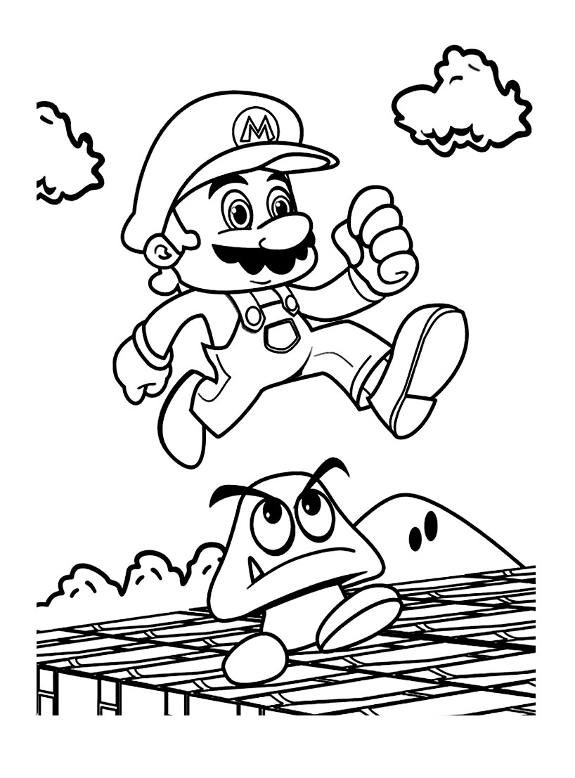 176 Mario Color Page Ideas: Super Mario Coloring Fun 118