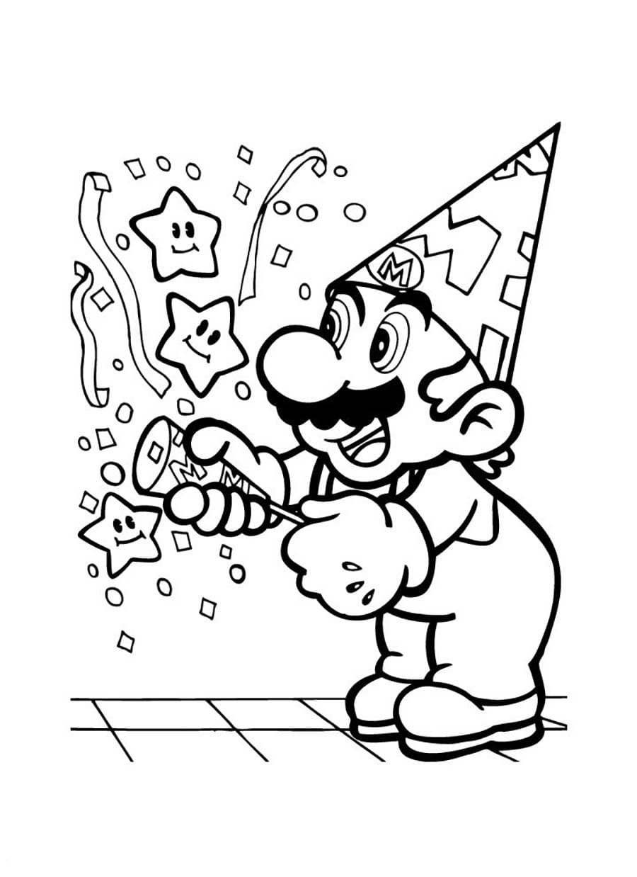 176 Mario Color Page Ideas: Super Mario Coloring Fun 13