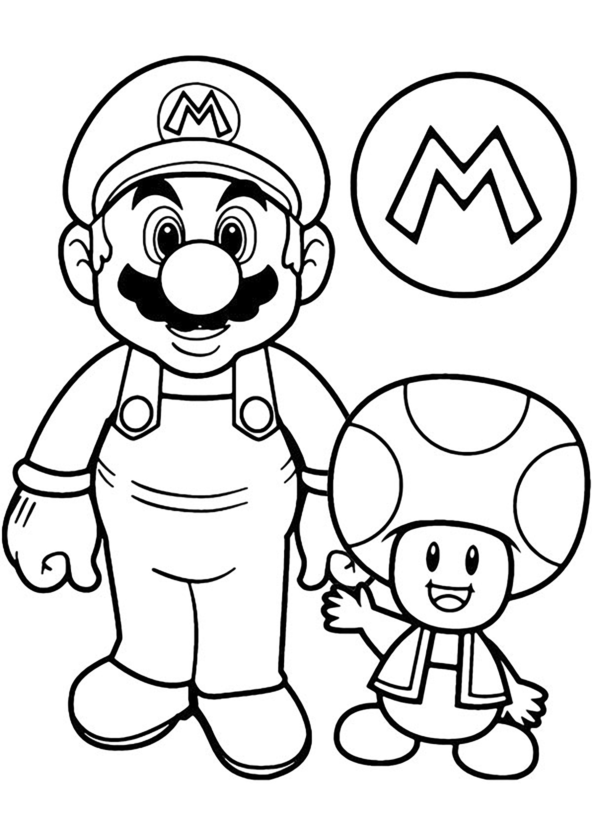 176 Mario Color Page Ideas: Super Mario Coloring Fun 15