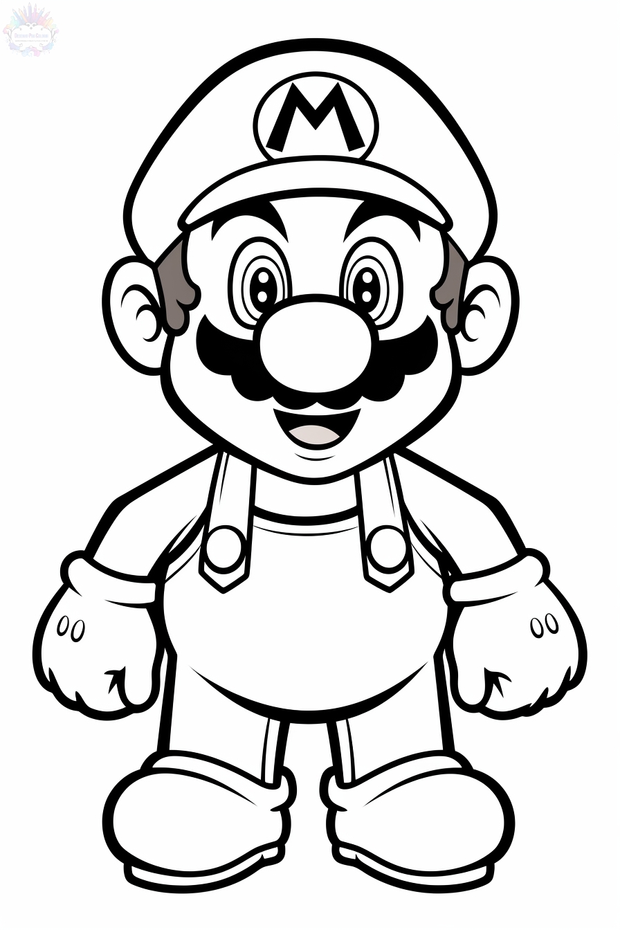 176 Mario Color Page Ideas: Super Mario Coloring Fun 22