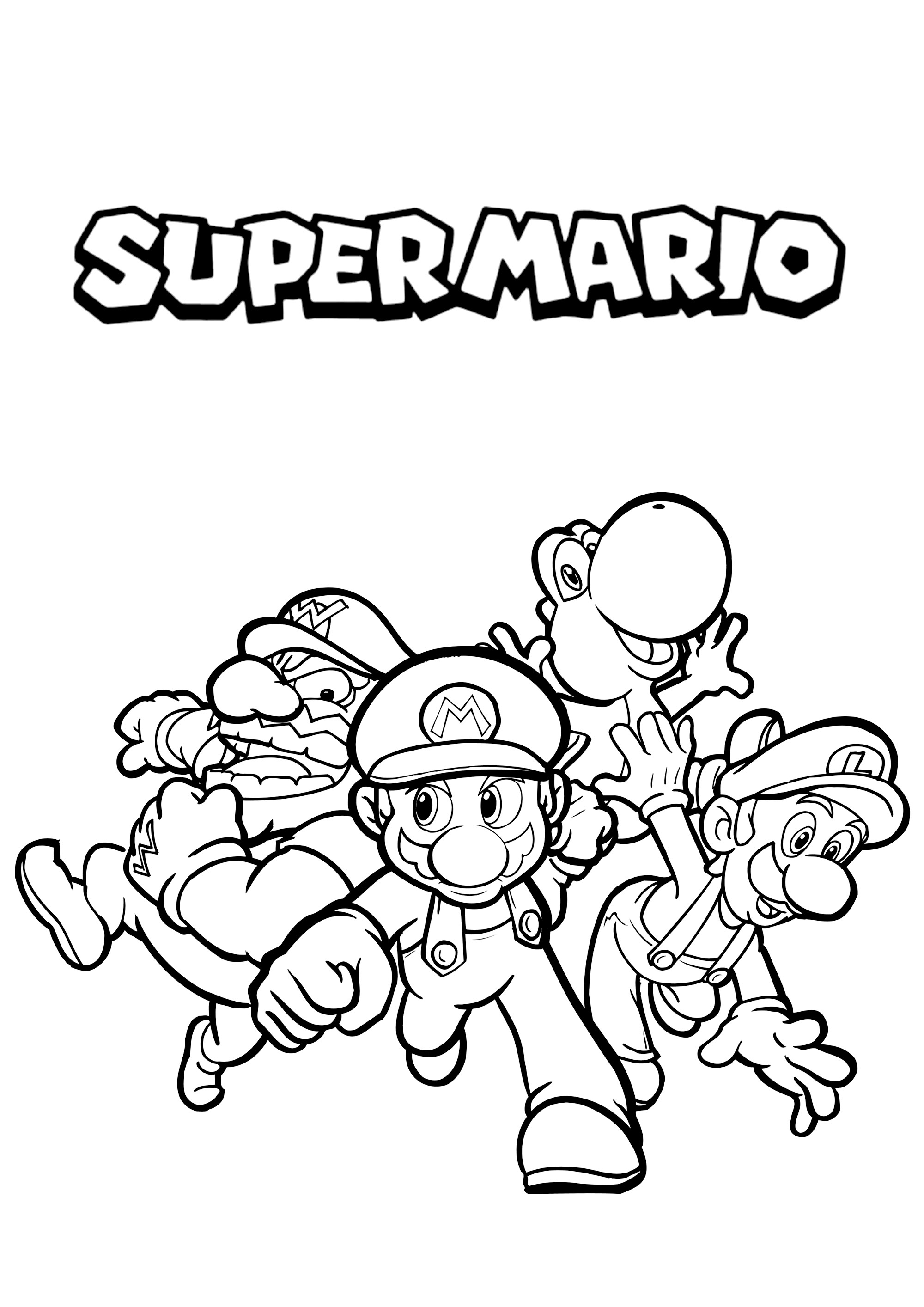 176 Mario Color Page Ideas: Super Mario Coloring Fun 32