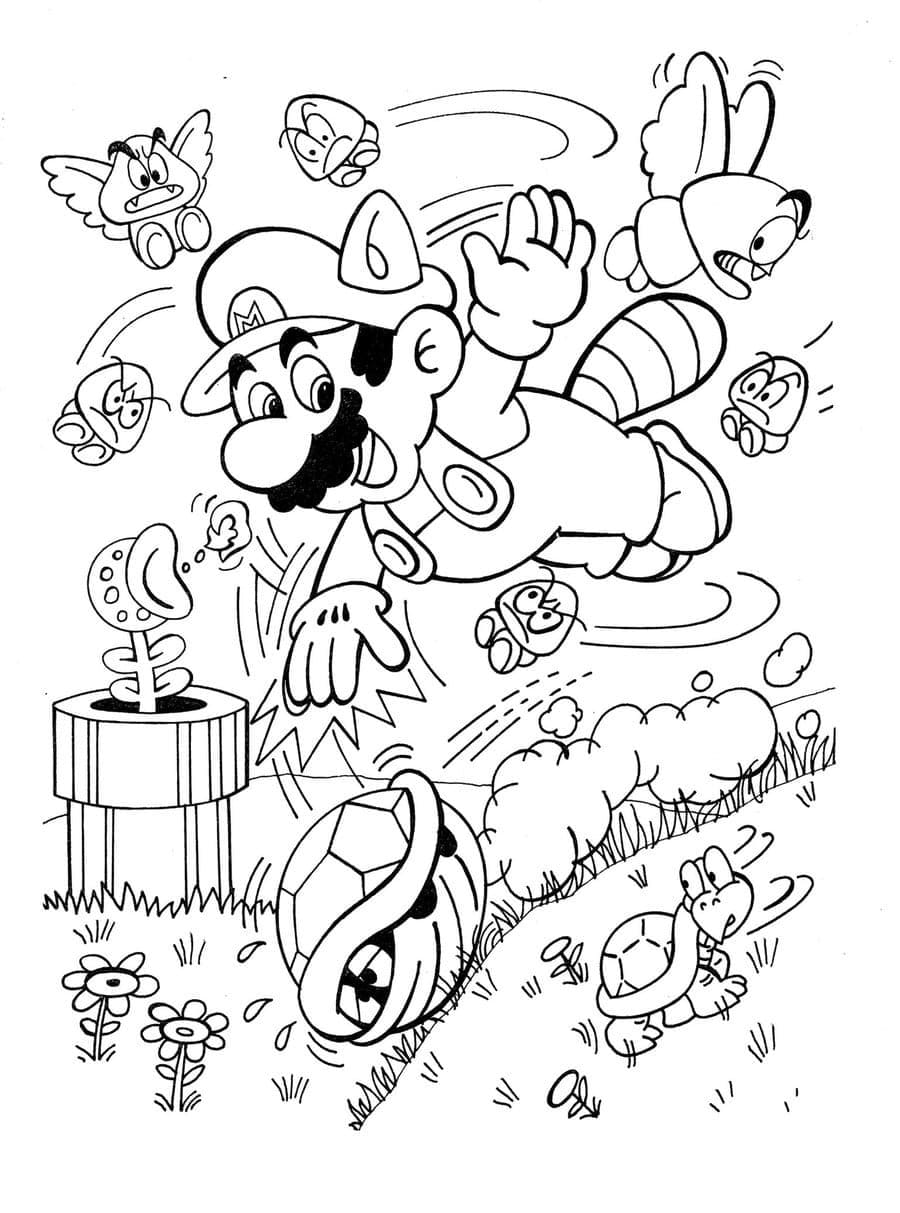 176 Mario Color Page Ideas: Super Mario Coloring Fun 35