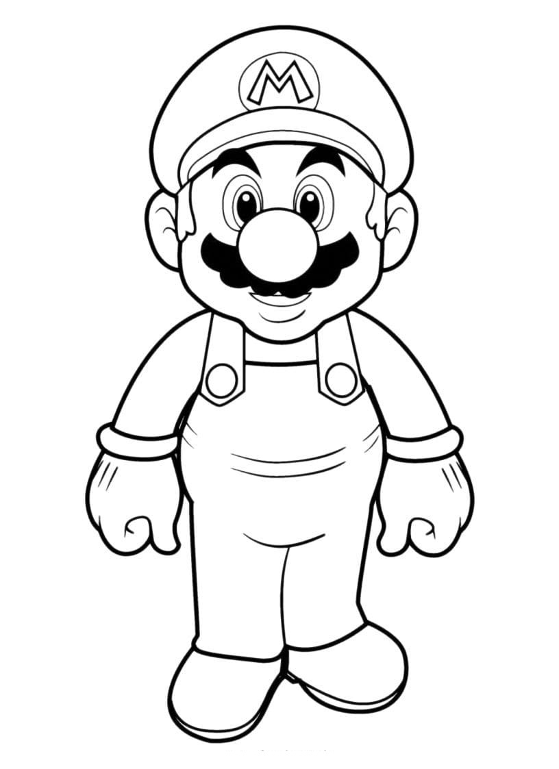 176 Mario Color Page Ideas: Super Mario Coloring Fun 41