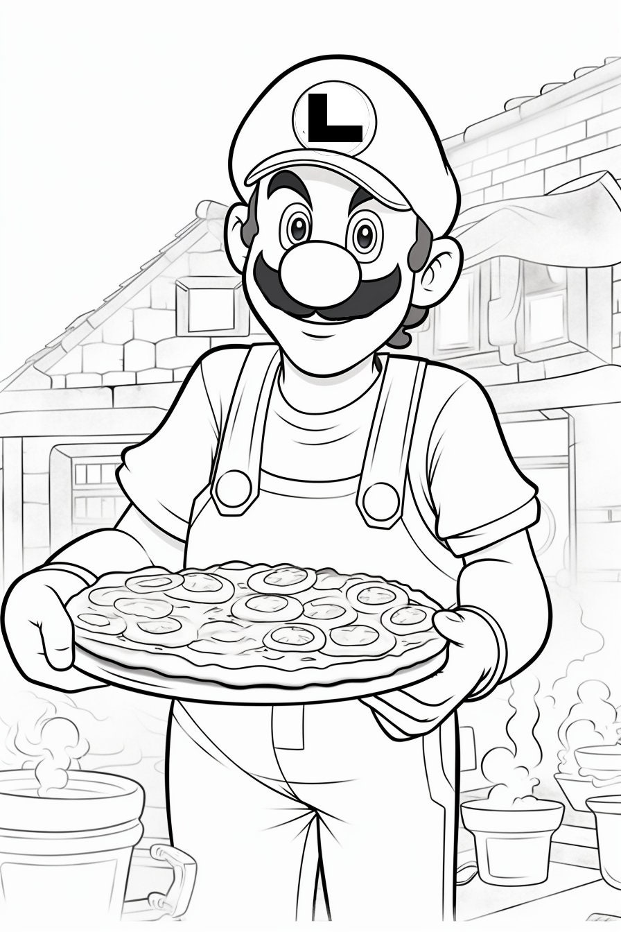 176 Mario Color Page Ideas: Super Mario Coloring Fun 42