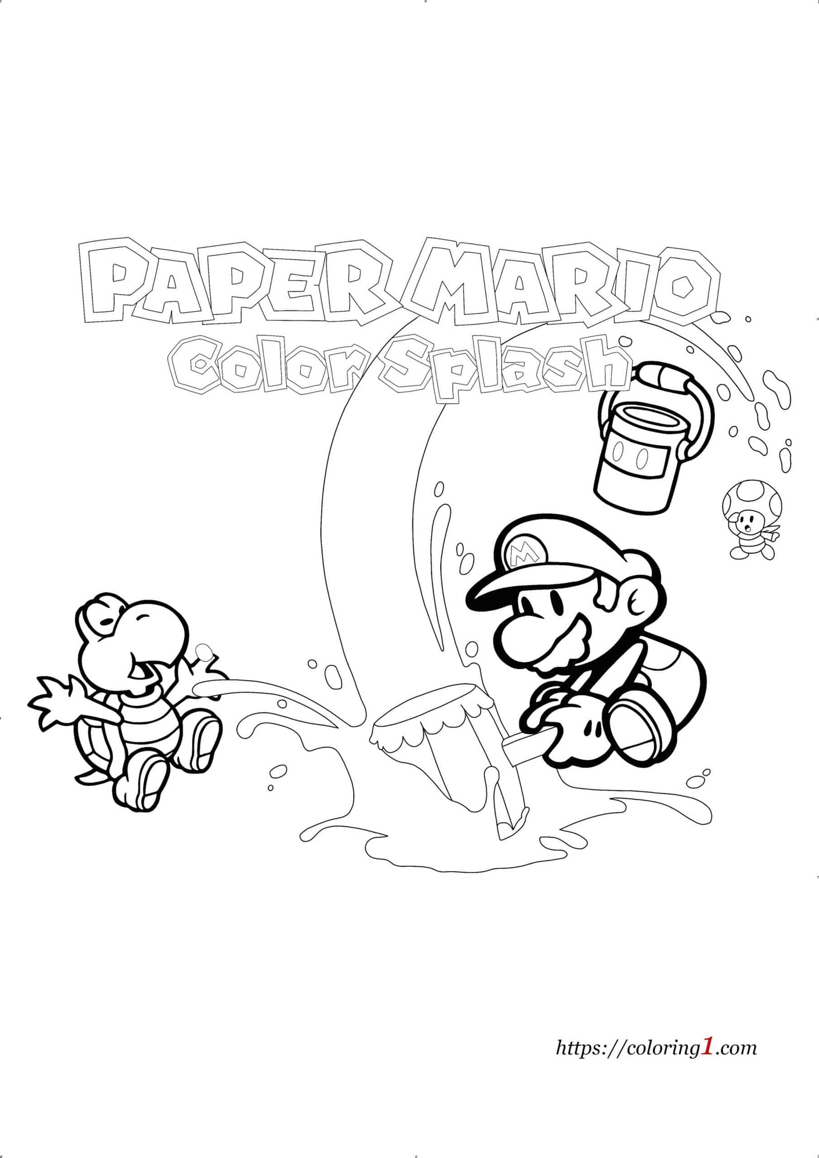 176 Mario Color Page Ideas: Super Mario Coloring Fun 46