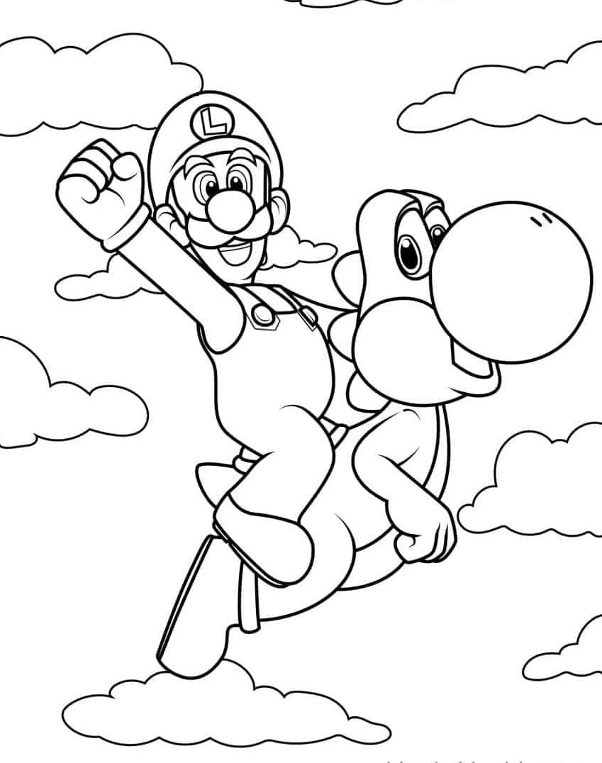 176 Mario Color Page Ideas: Super Mario Coloring Fun 52