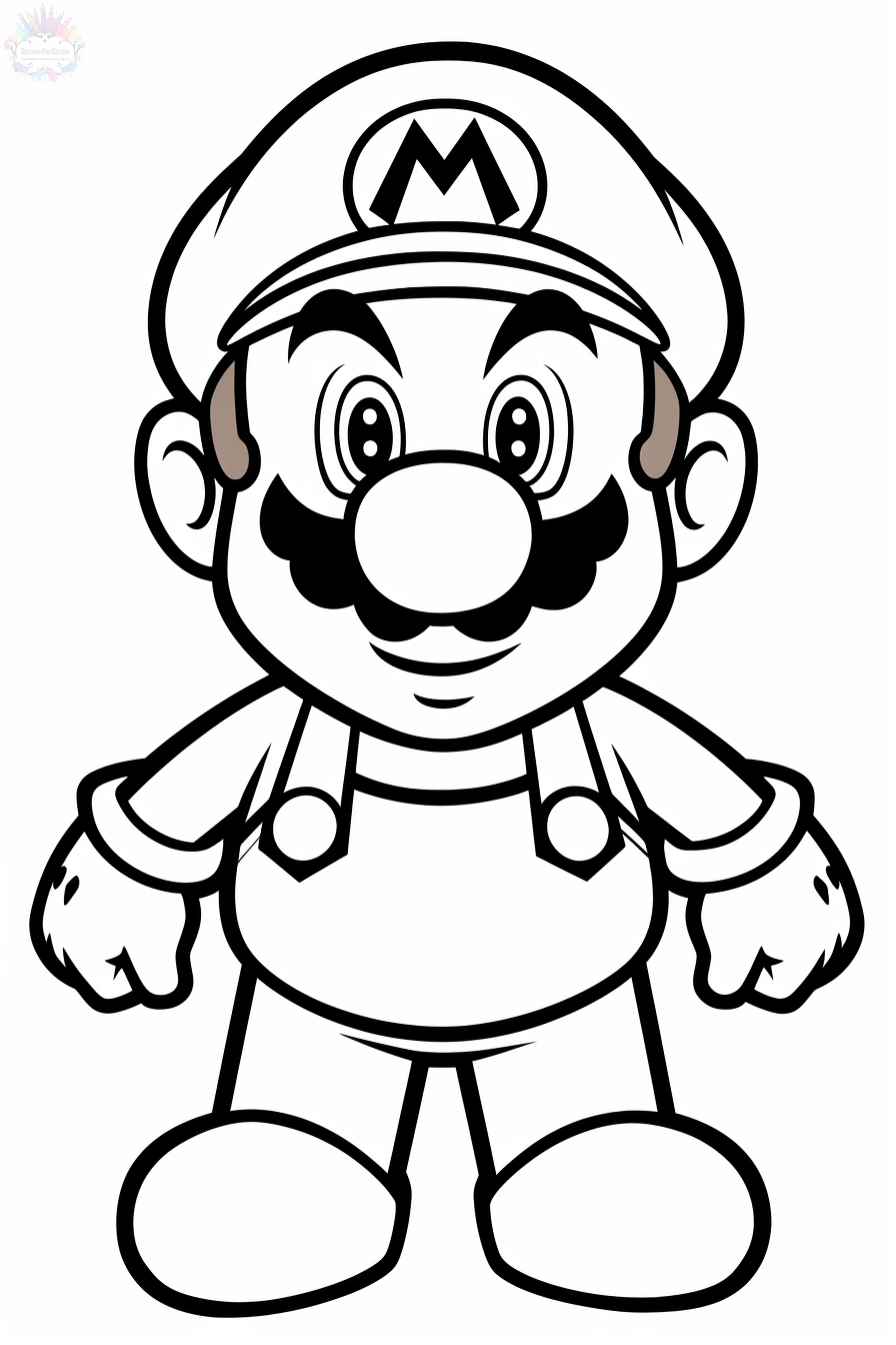 176 Mario Color Page Ideas: Super Mario Coloring Fun 55