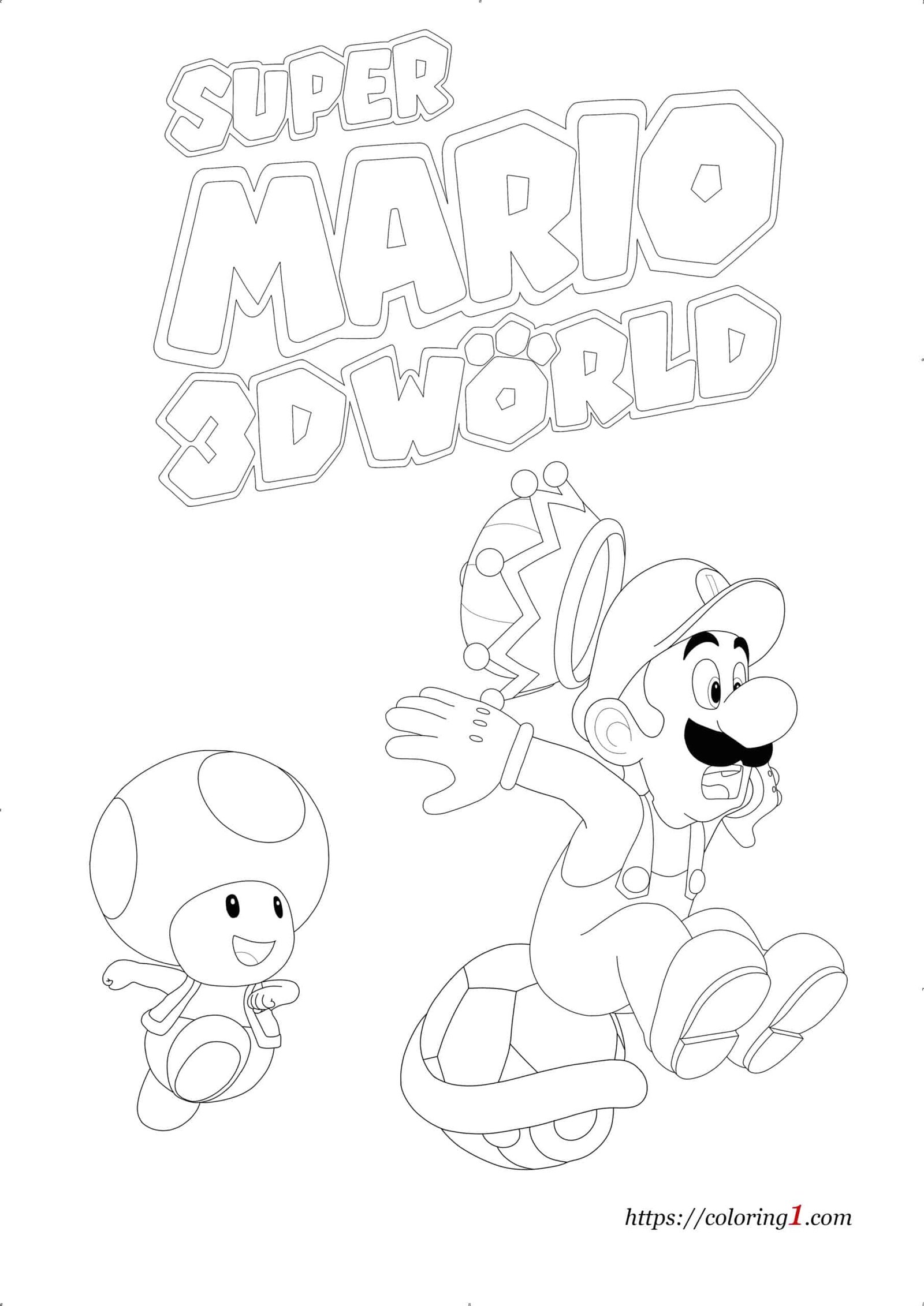 176 Mario Color Page Ideas: Super Mario Coloring Fun 58