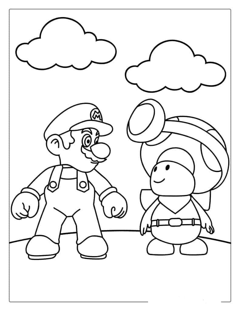 176 Mario Color Page Ideas: Super Mario Coloring Fun 60