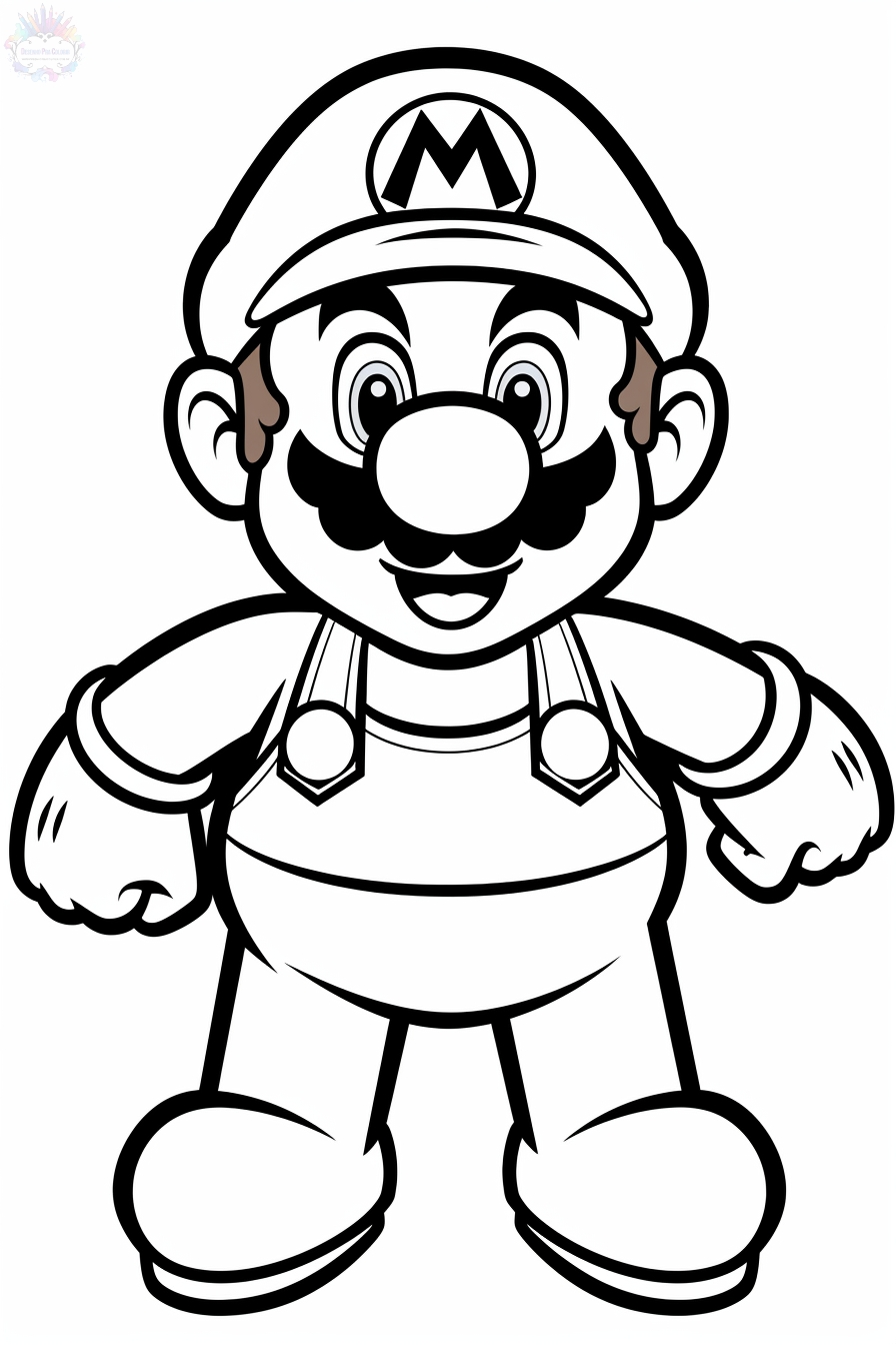 176 Mario Color Page Ideas: Super Mario Coloring Fun 76