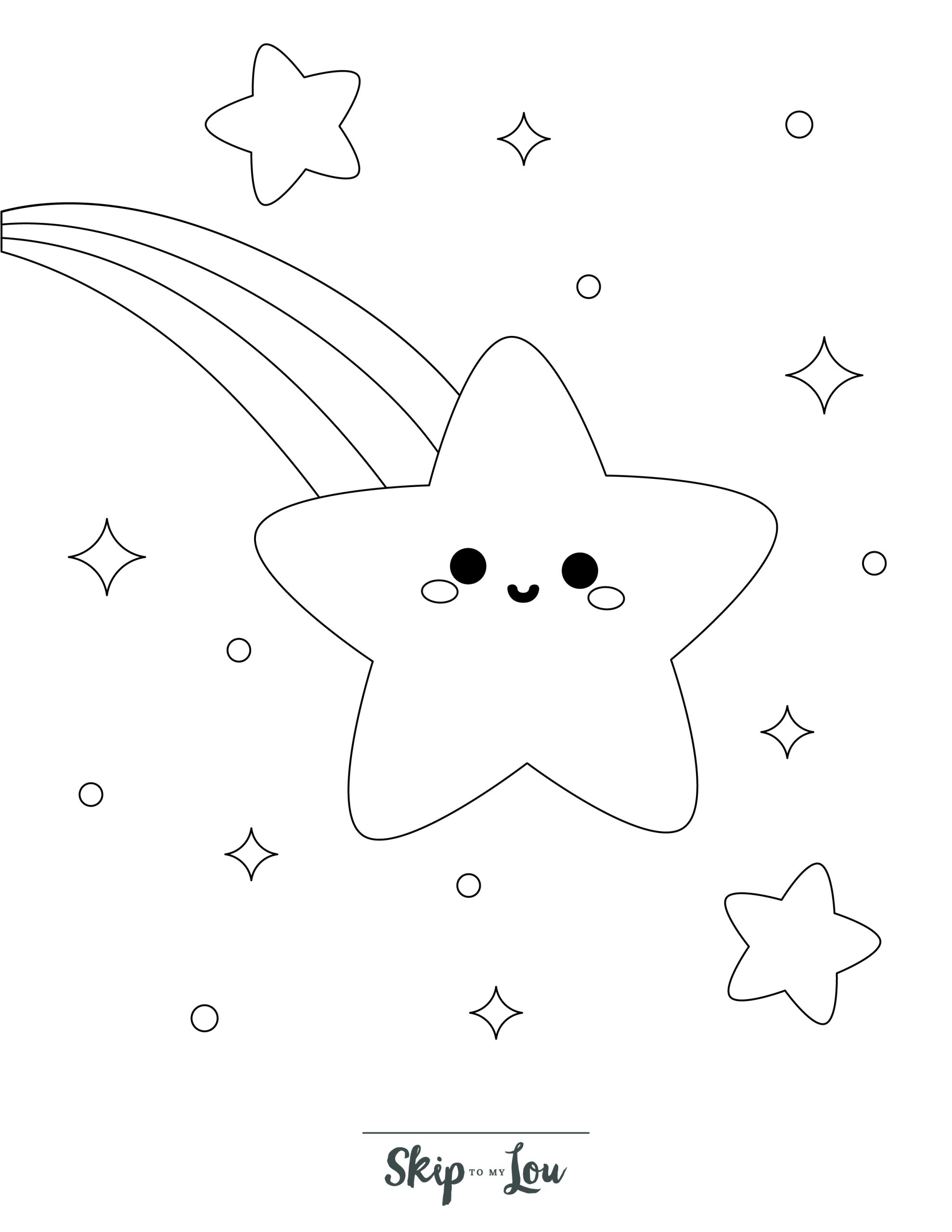 192+ Star Coloring Pages Printable 122