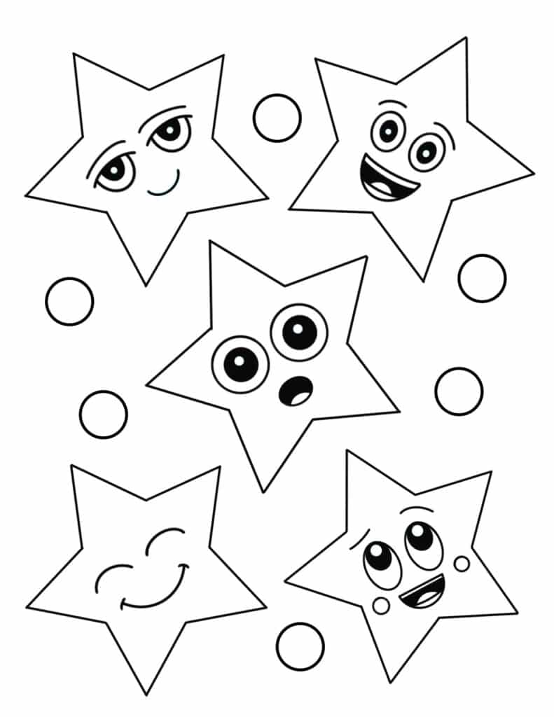 192+ Star Coloring Pages Printable 13