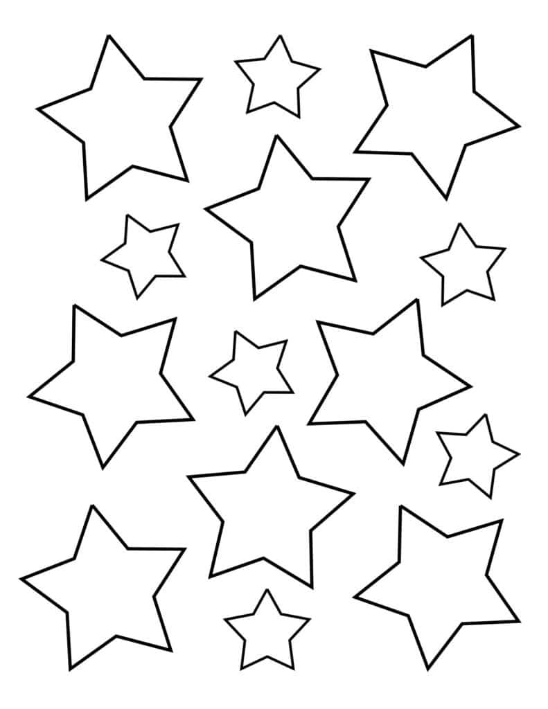 192+ Star Coloring Pages Printable 14