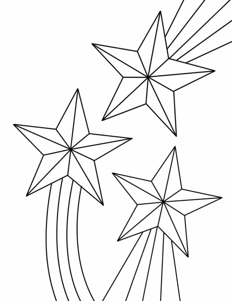 192+ Star Coloring Pages Printable 16