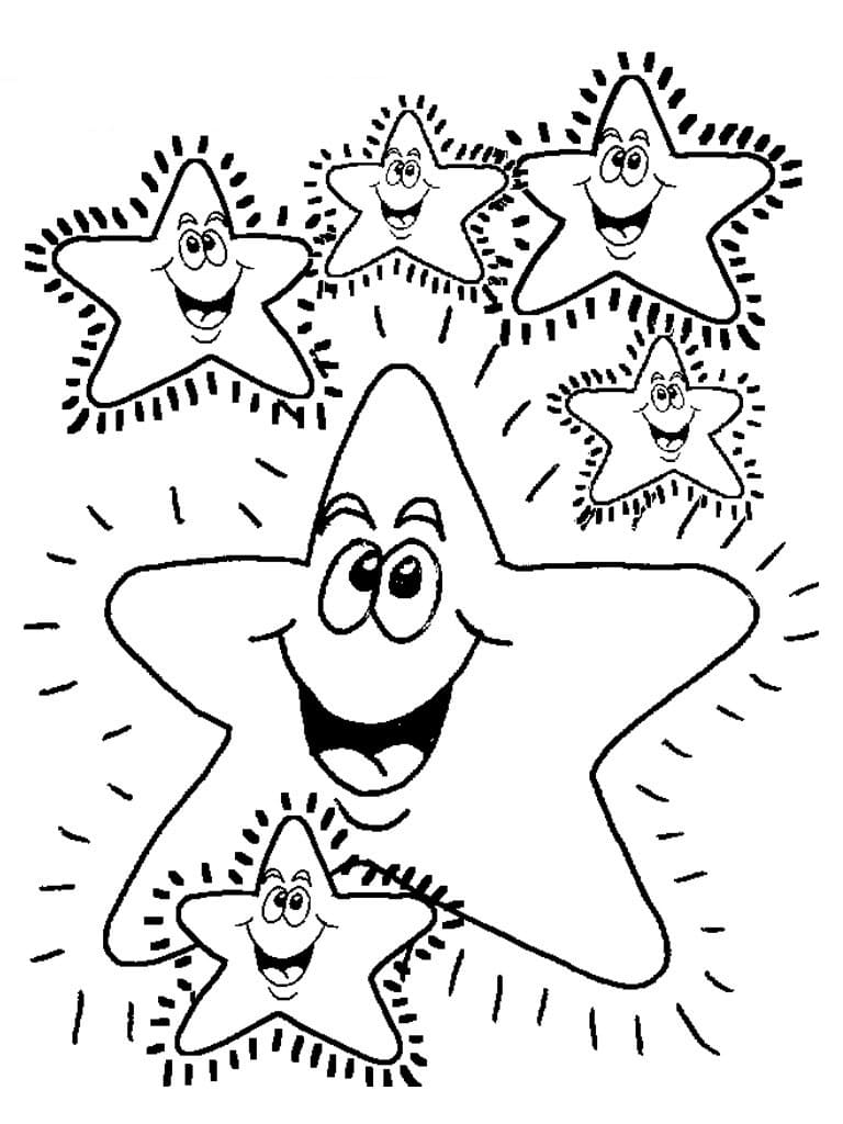 192+ Star Coloring Pages Printable 2