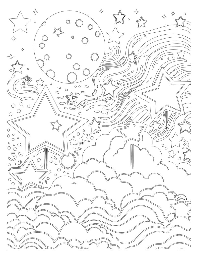 192+ Star Coloring Pages Printable 24