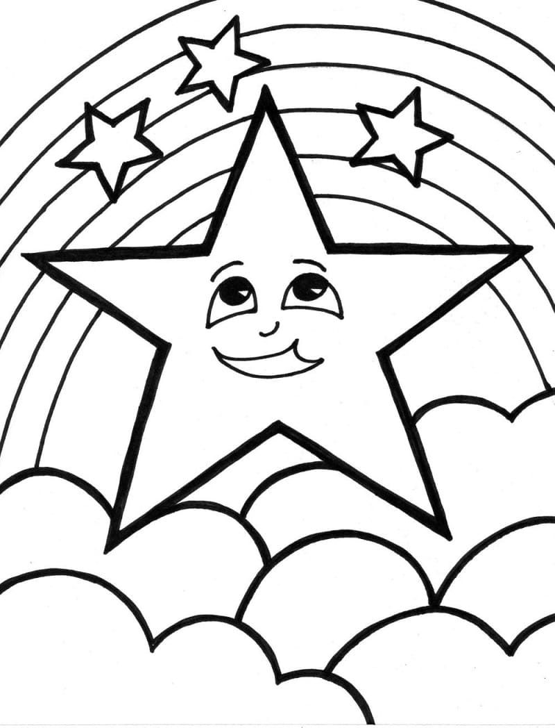 192+ Star Coloring Pages Printable 28