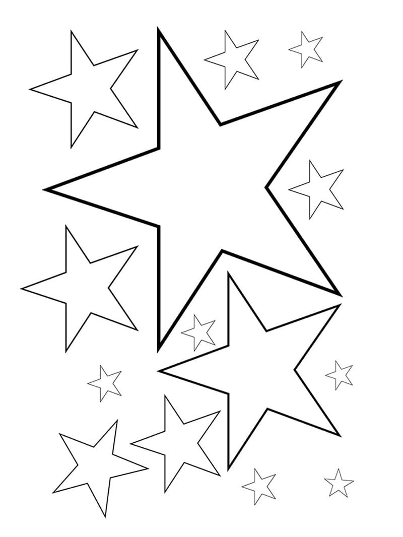 192+ Star Coloring Pages Printable 30