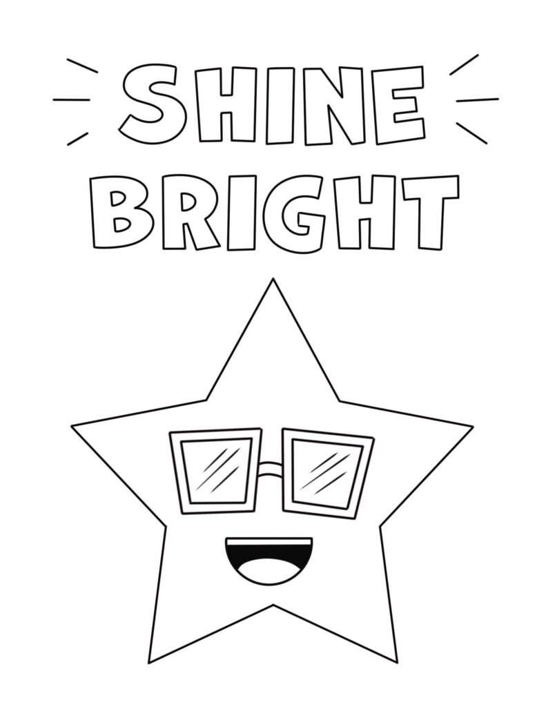 192+ Star Coloring Pages Printable 6