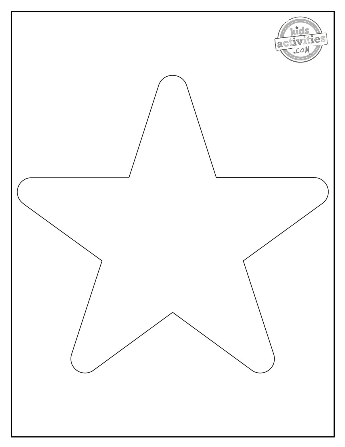 192+ Star Coloring Pages Printable 85