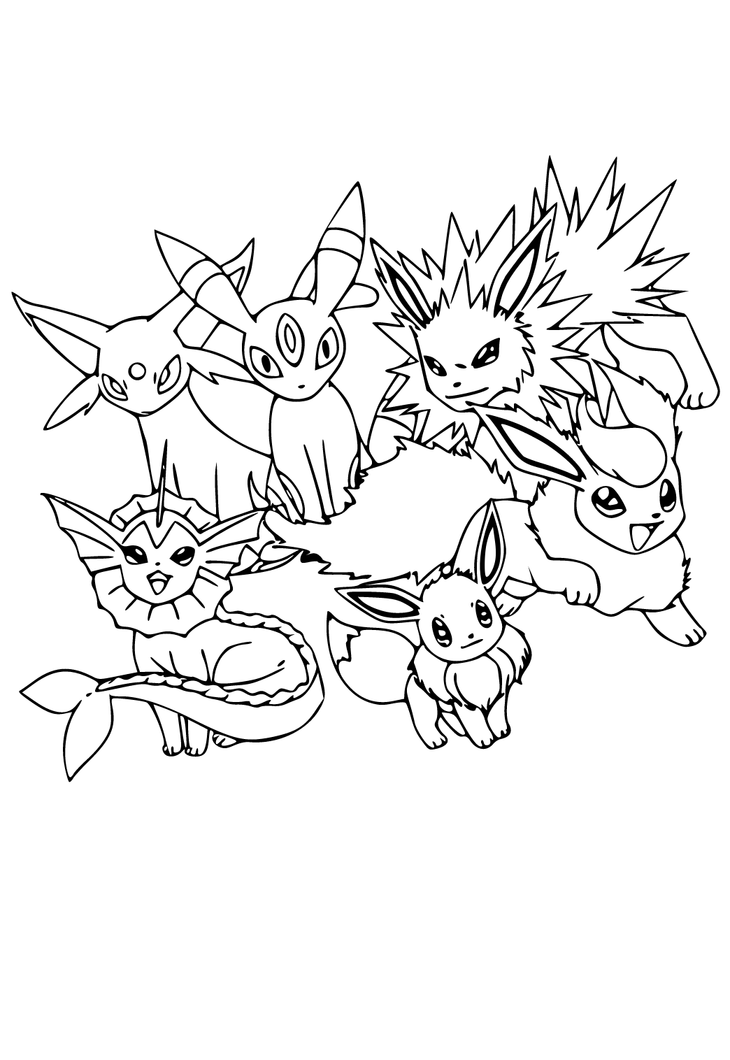 200 Eevee Coloring Pages: Evolve Your Art Skills 101