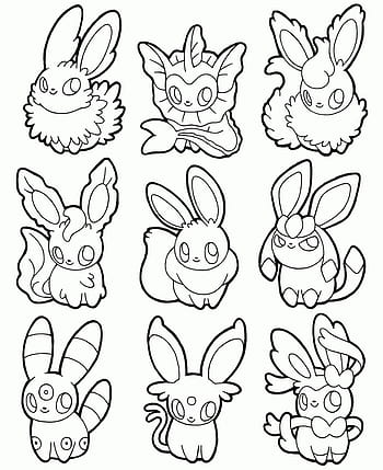 200 Eevee Coloring Pages: Evolve Your Art Skills 124