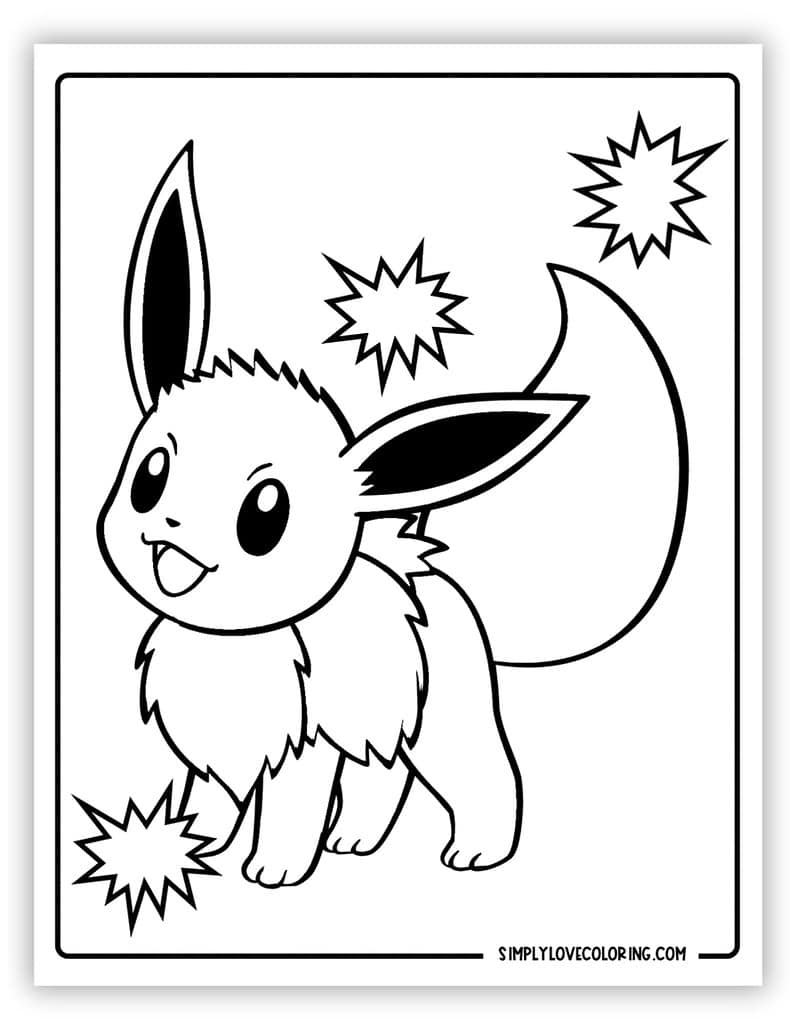 200 Eevee Coloring Pages: Evolve Your Art Skills 127
