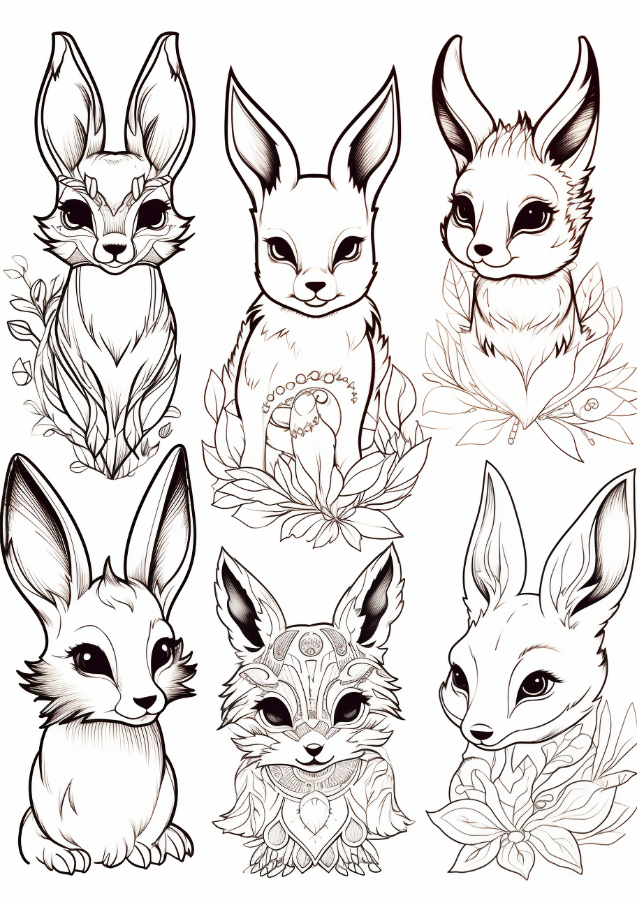 200 Eevee Coloring Pages: Evolve Your Art Skills 130