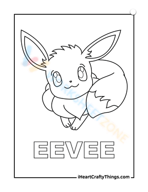200 Eevee Coloring Pages: Evolve Your Art Skills 131