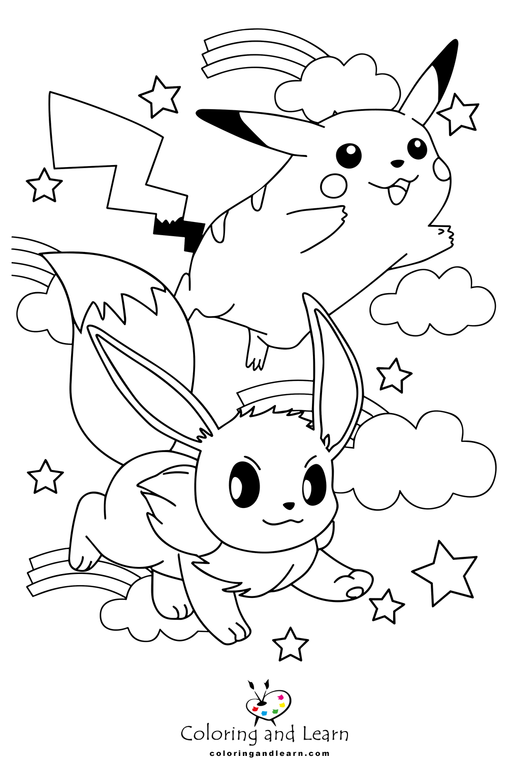 200 Eevee Coloring Pages: Evolve Your Art Skills 142