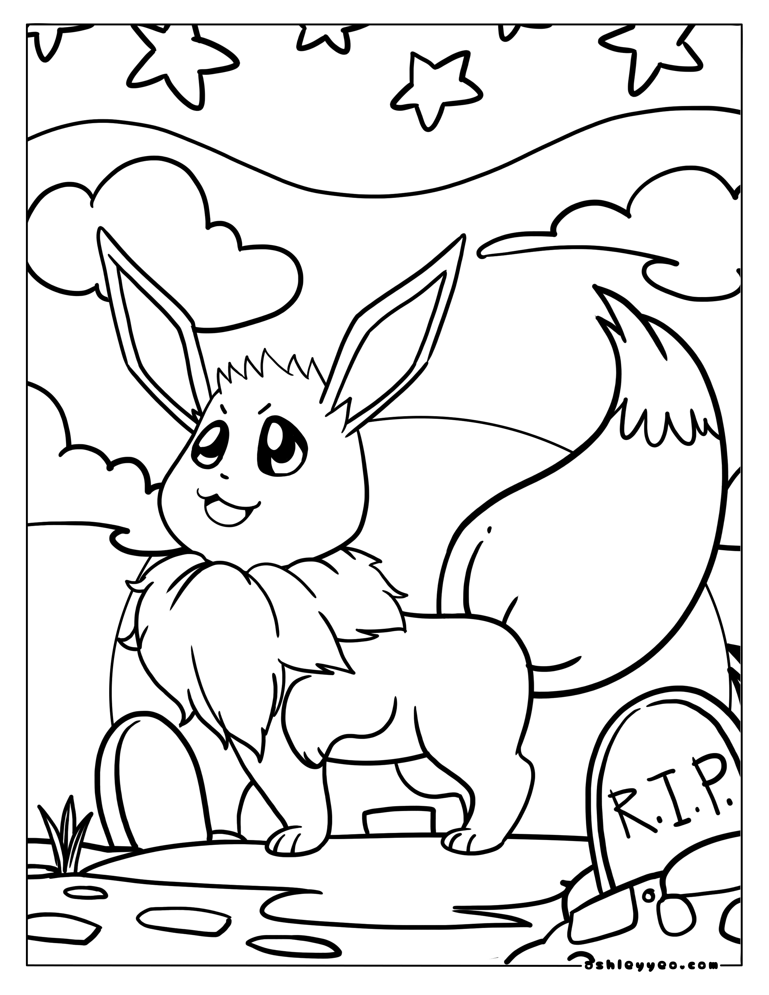 200 Eevee Coloring Pages: Evolve Your Art Skills 145