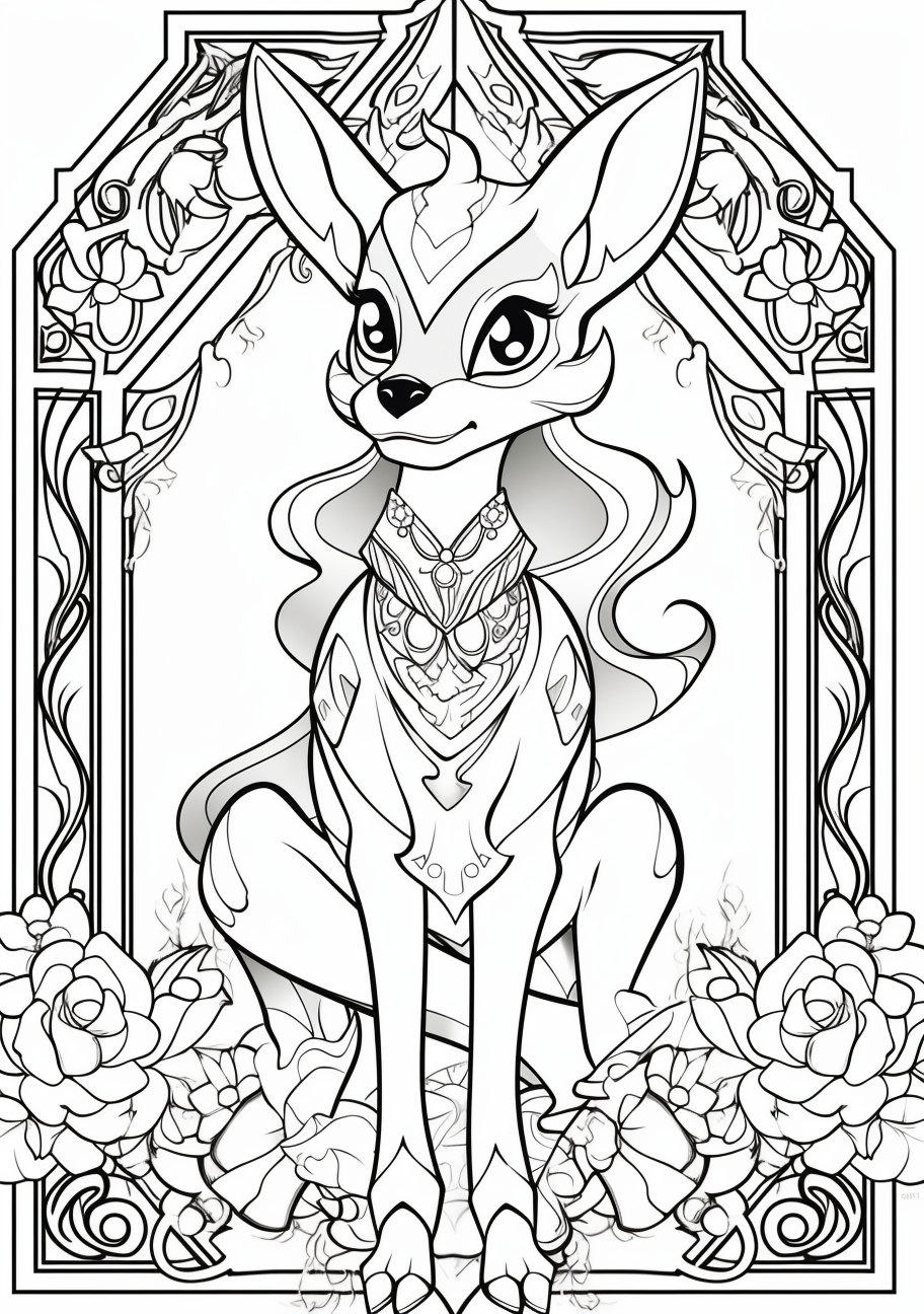 200 Eevee Coloring Pages: Evolve Your Art Skills 146