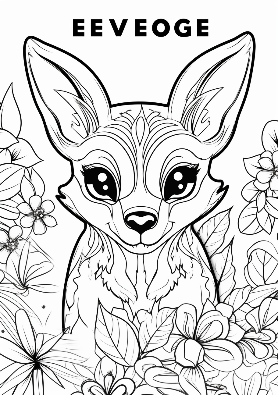 200 Eevee Coloring Pages: Evolve Your Art Skills 15