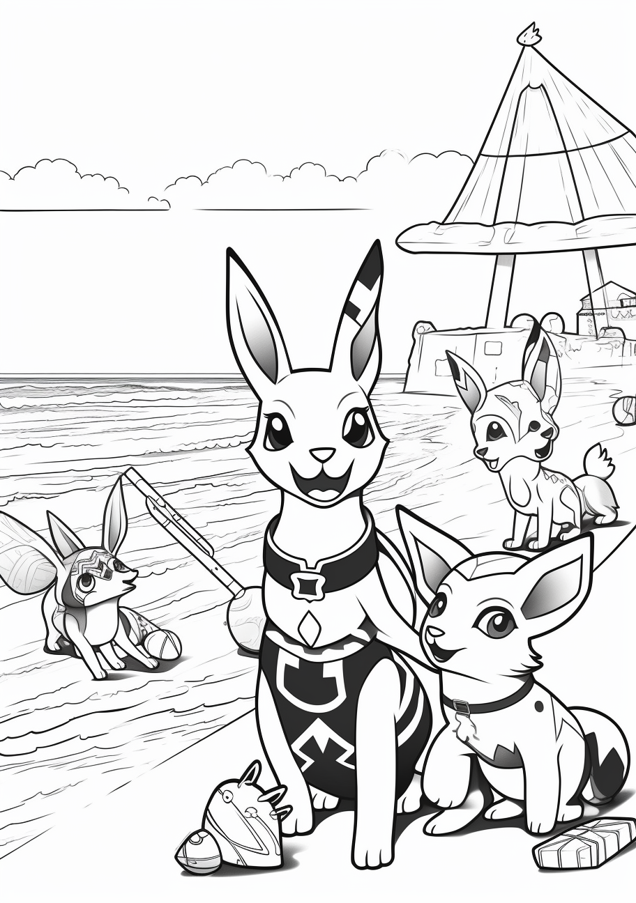 200 Eevee Coloring Pages: Evolve Your Art Skills 153