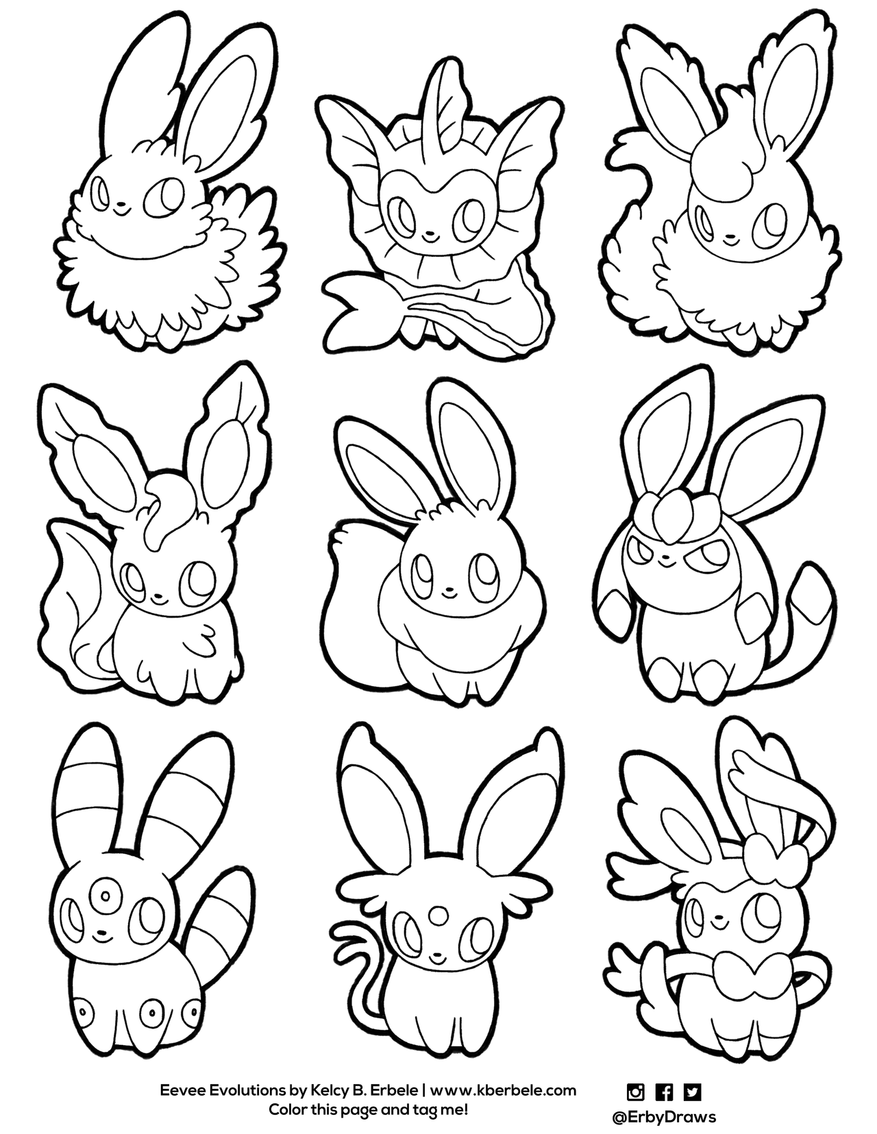 200 Eevee Coloring Pages: Evolve Your Art Skills 17