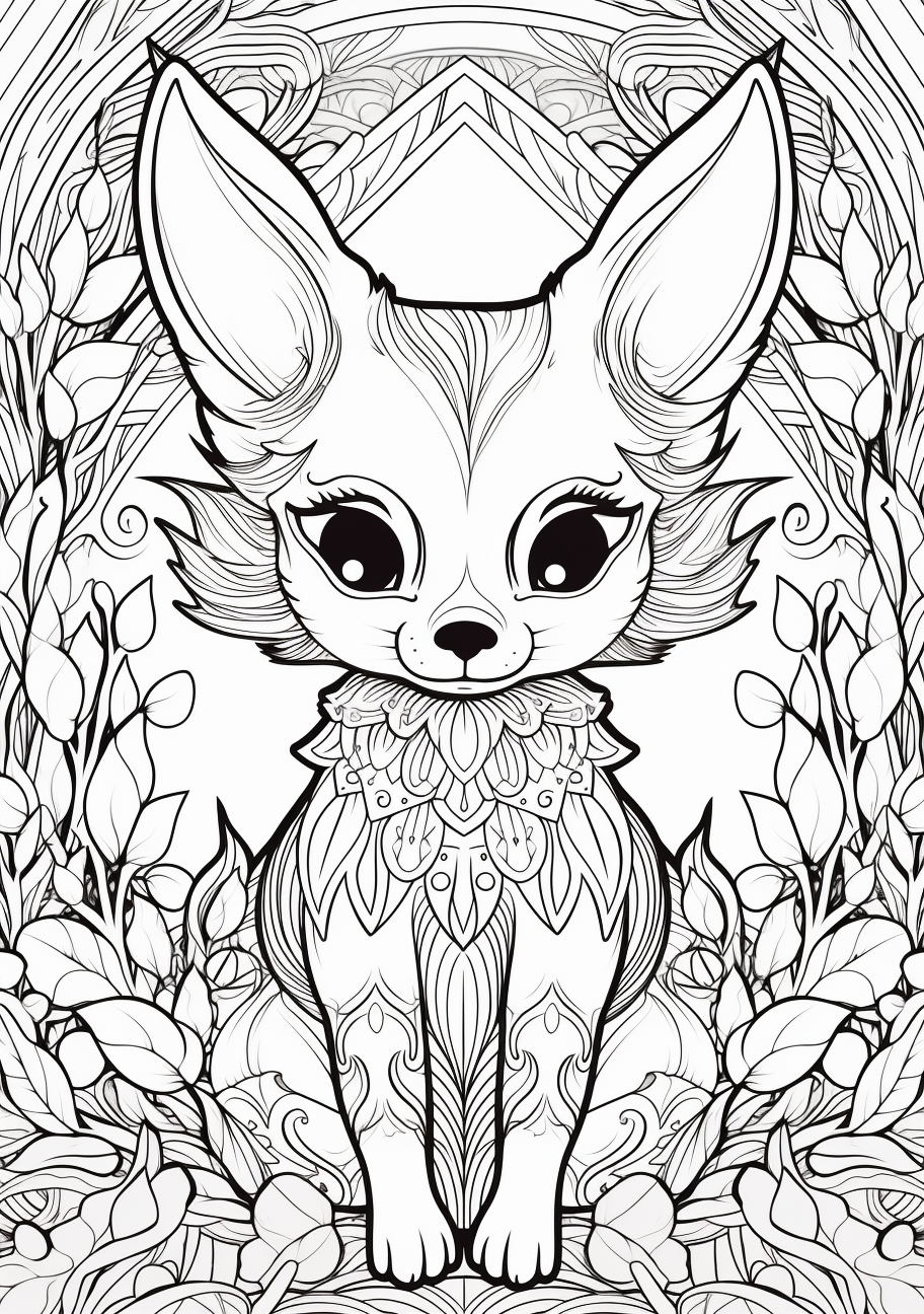 200 Eevee Coloring Pages: Evolve Your Art Skills 190