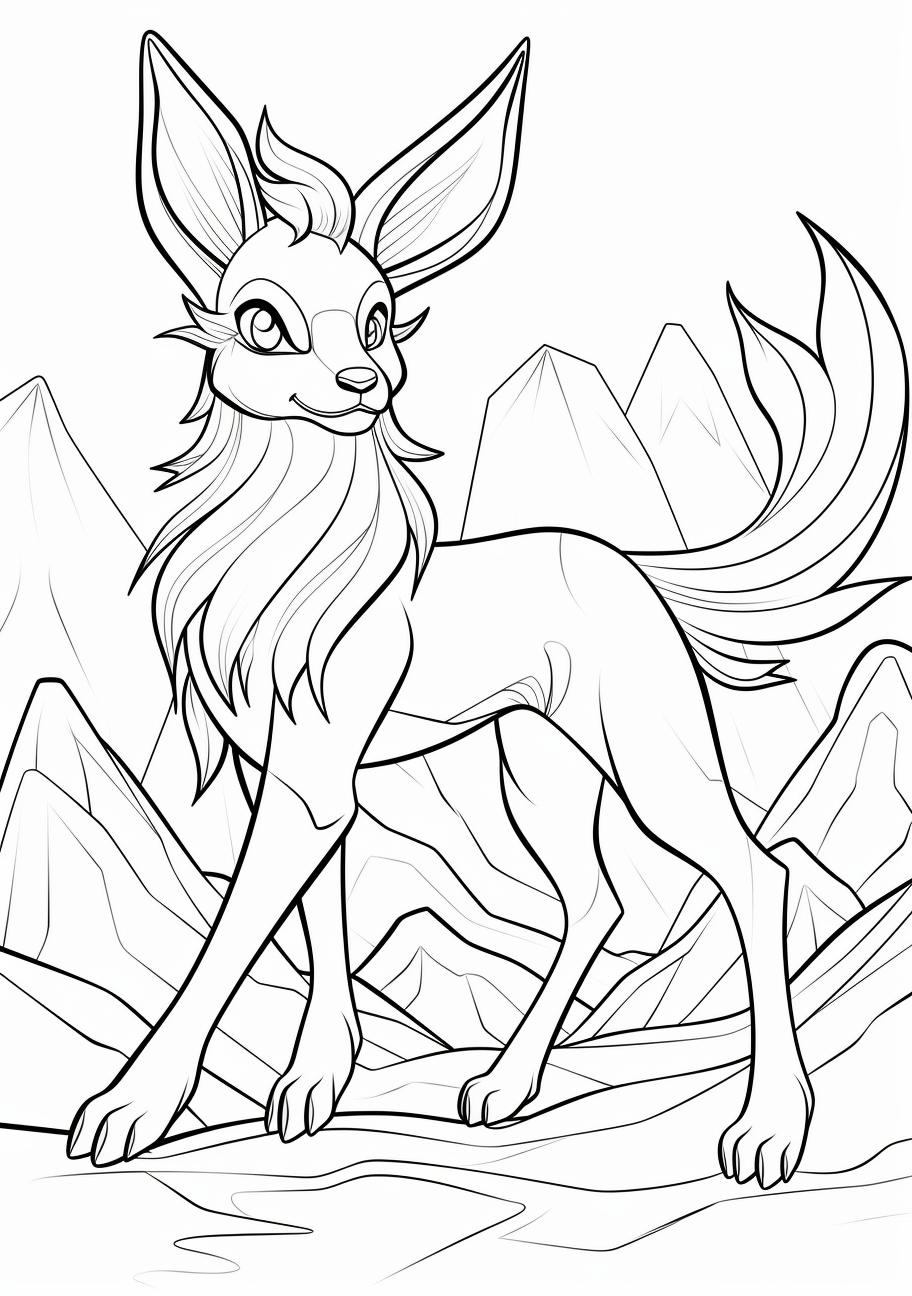 200 Eevee Coloring Pages: Evolve Your Art Skills 195