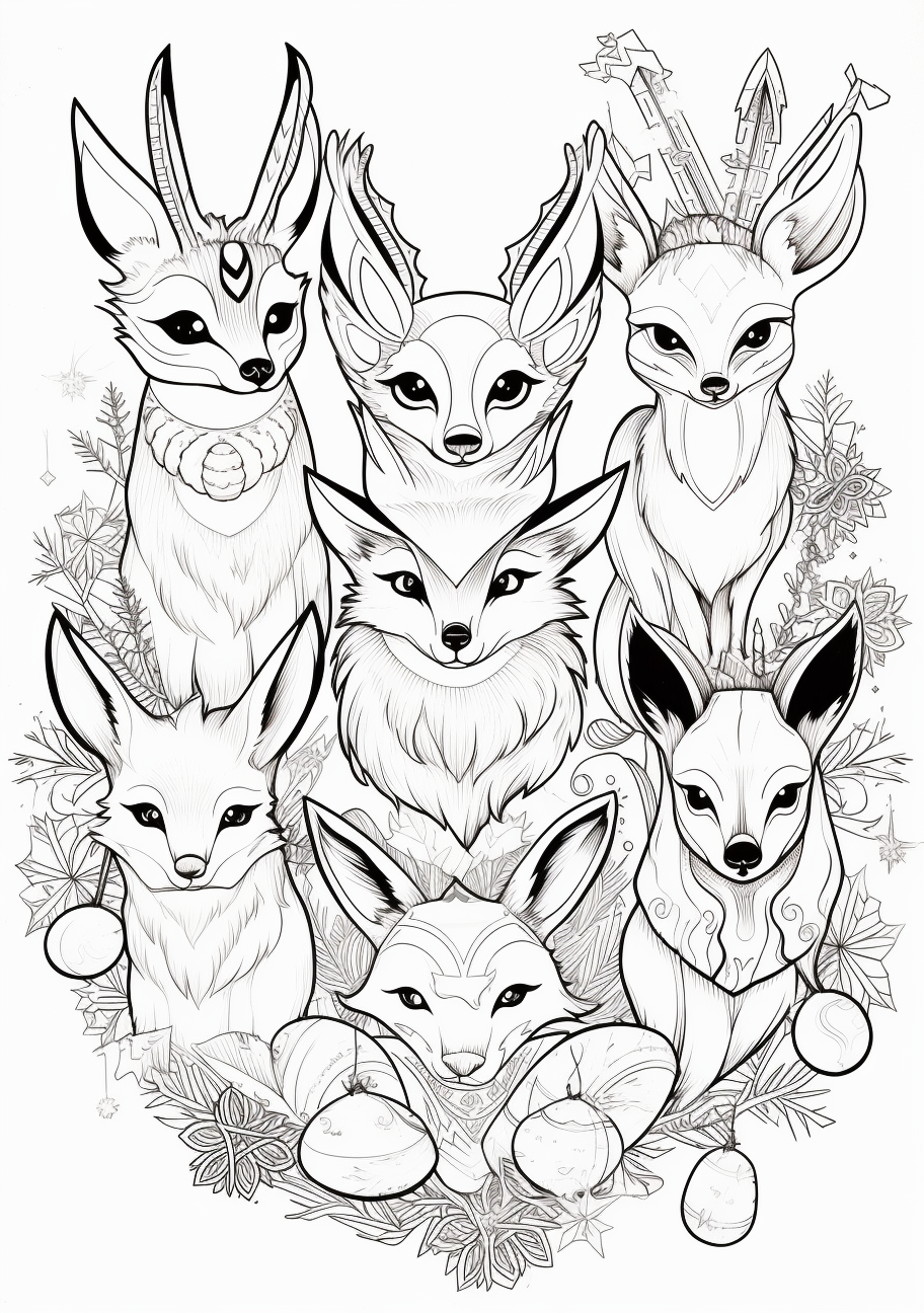 200 Eevee Coloring Pages: Evolve Your Art Skills 196
