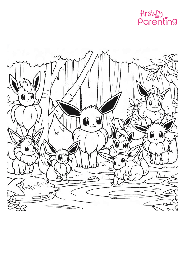 200 Eevee Coloring Pages: Evolve Your Art Skills 28