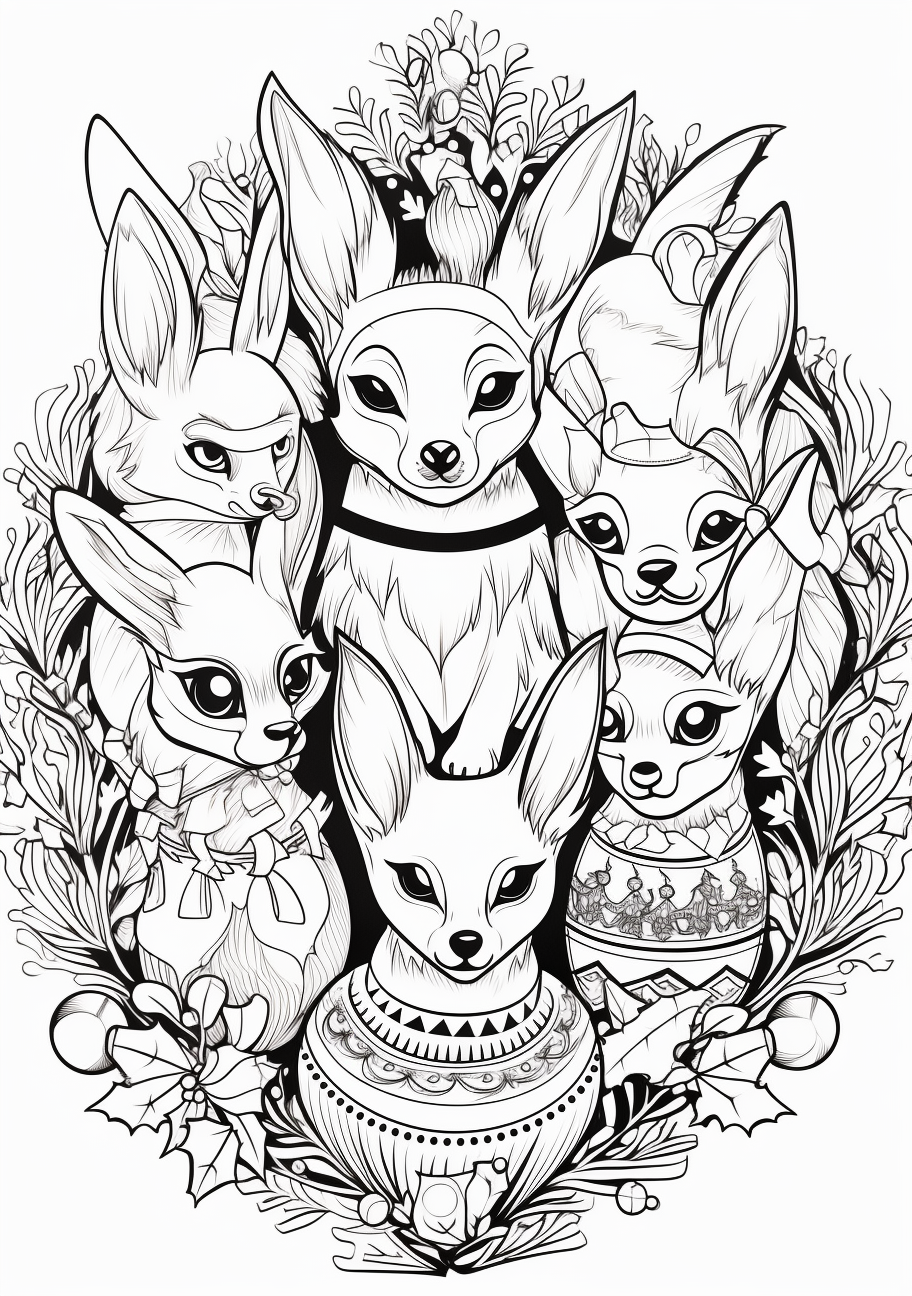 200 Eevee Coloring Pages: Evolve Your Art Skills 37