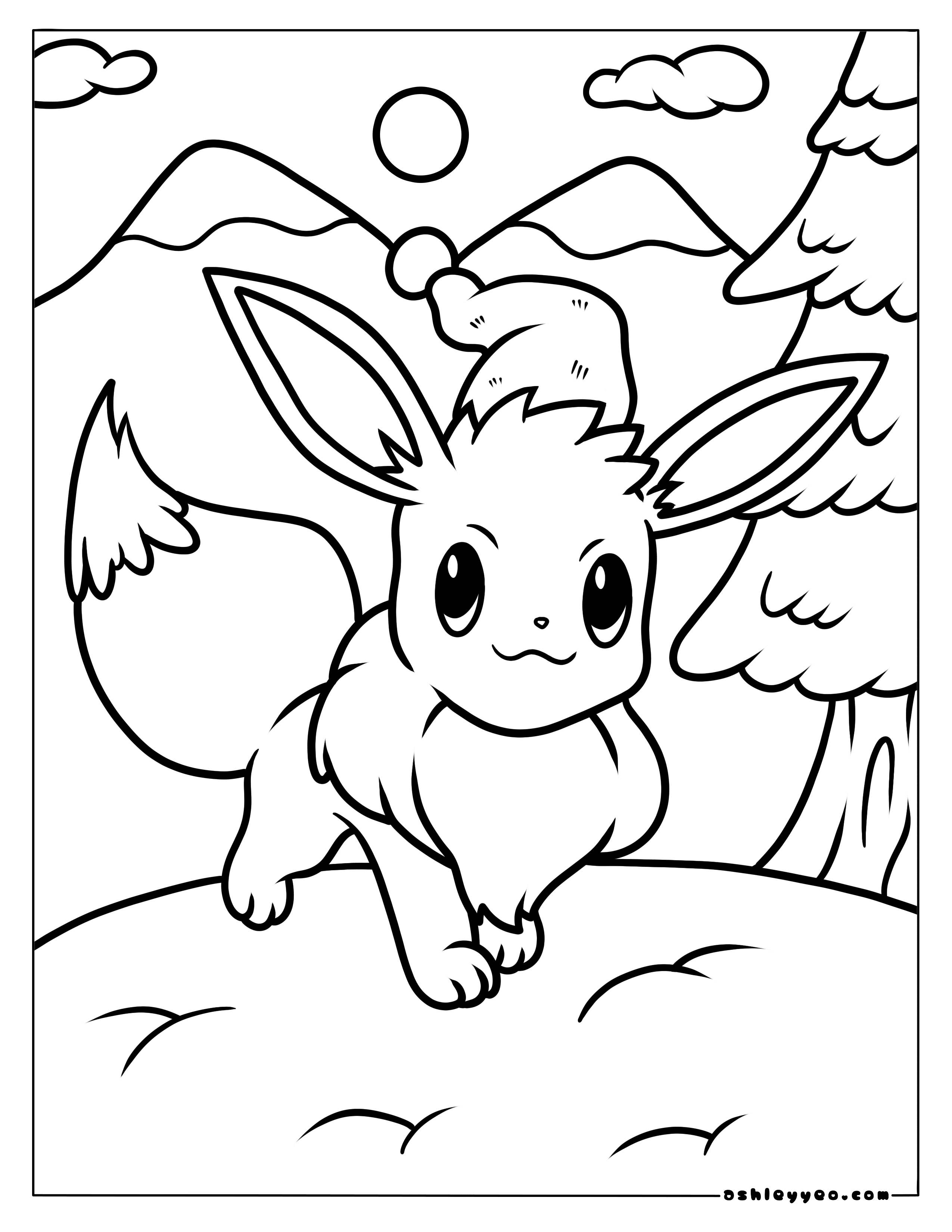 200 Eevee Coloring Pages: Evolve Your Art Skills 48