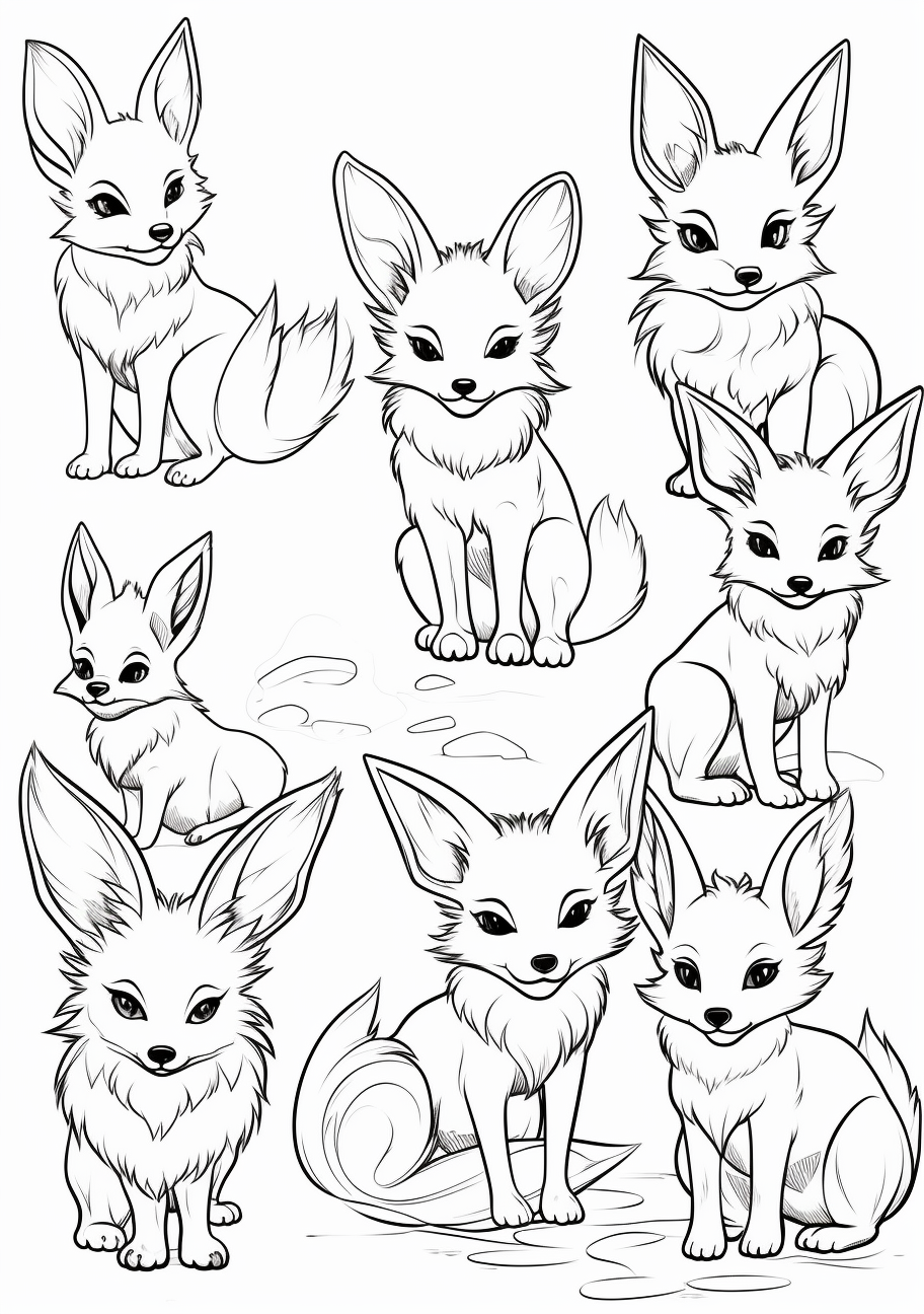 200 Eevee Coloring Pages: Evolve Your Art Skills 5