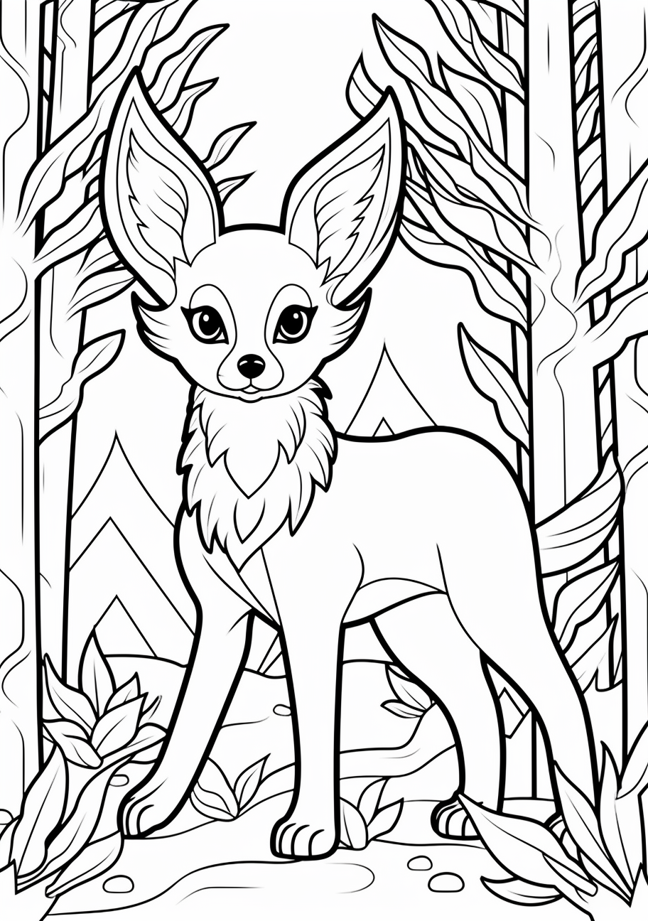 200 Eevee Coloring Pages: Evolve Your Art Skills 61